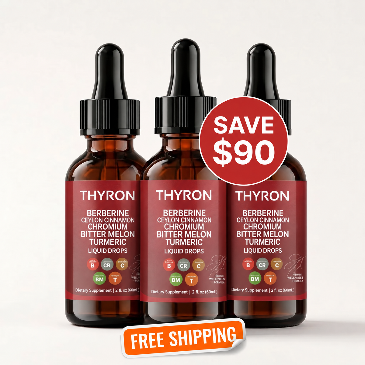 Thyron Glucocore Support - Pack of 3